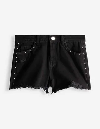 Pantaloncini - Denim - nero