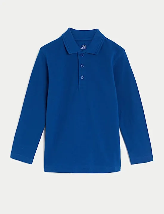 Unisex Long Sleeve Polo Shirt (2-18 Yrs)