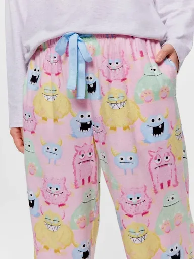 Monsters Bamboo Flannelette Classic Pj Pant