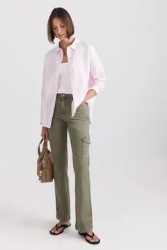 Camisa oxford oversize
