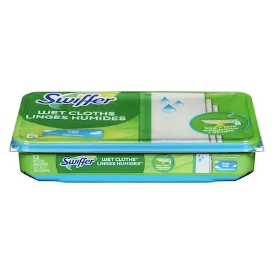 Sweeper Wet Mopping Cloth Refills for Floor Mopping and Cleaning, Multi-Surface Floor Cleaner, Fresh Scent, 12 count