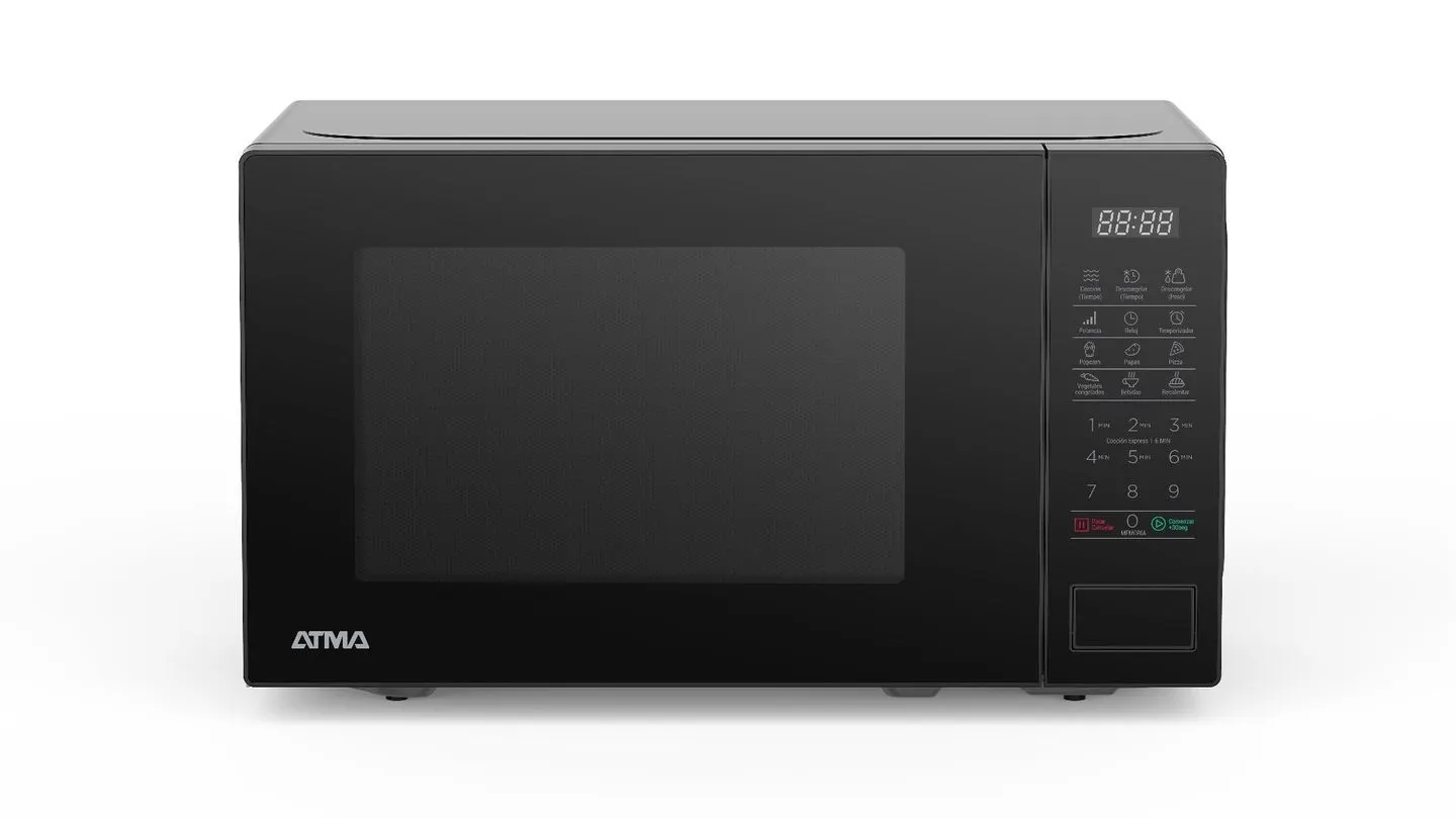 Microondas Digital Atma 20lt MATDB20UBN Negro 700W