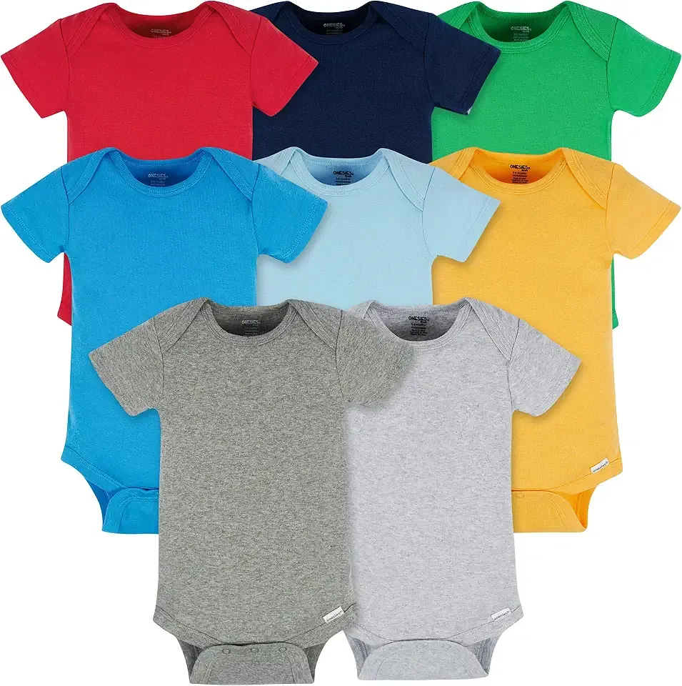 Baby Boys' 8-pack Short Sleeve Mix & Match Bodysuits