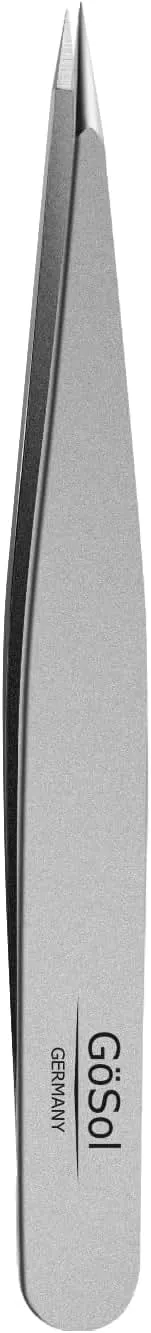 GöSol Tweezers - Professional Pointed Tweezers for Women…