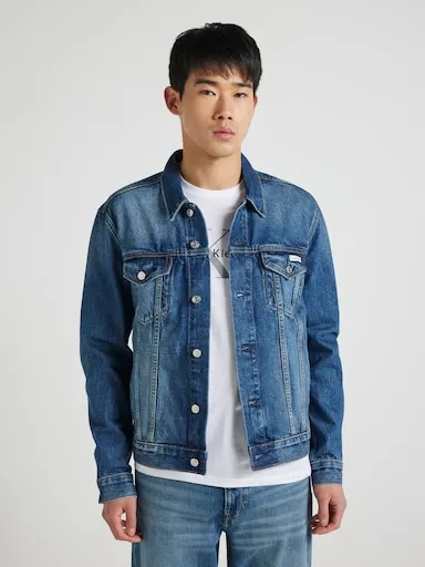 Calvin Klein Classic Trucker In Greenwood