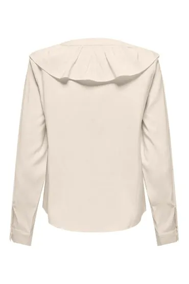 Camisa manga larga volante