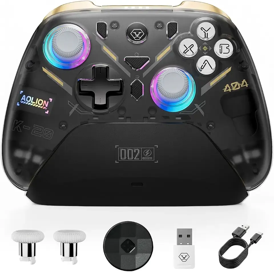 Aolion gaming K20 Wireless Controller for Switch 2/Switch/PC with Dock
