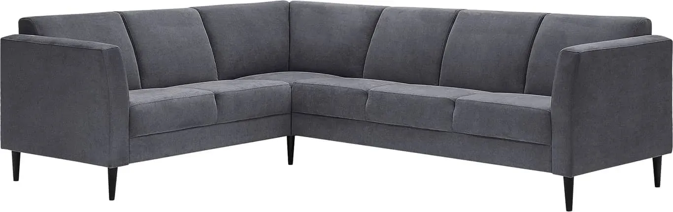 Naxos hjørnesofa 2 seter, med hjørne og 3 seter i stoffet Soro