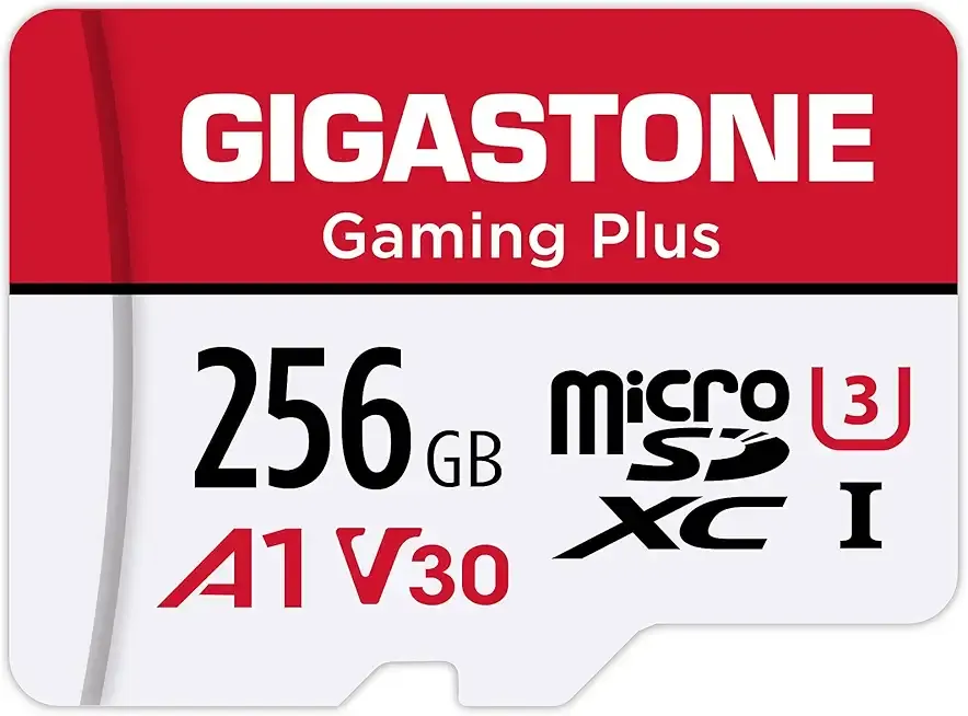 【for Switch 1 Only】 GIGASTONE 256GB Micro SD Card, Gaming Plus, MicroSDXC Memory Card for Nintendo-Switch 1, Steam Deck, 4K Video Recording, UHS-I A1 U3 V30 C10, up to 100MB/s, with Adapter
