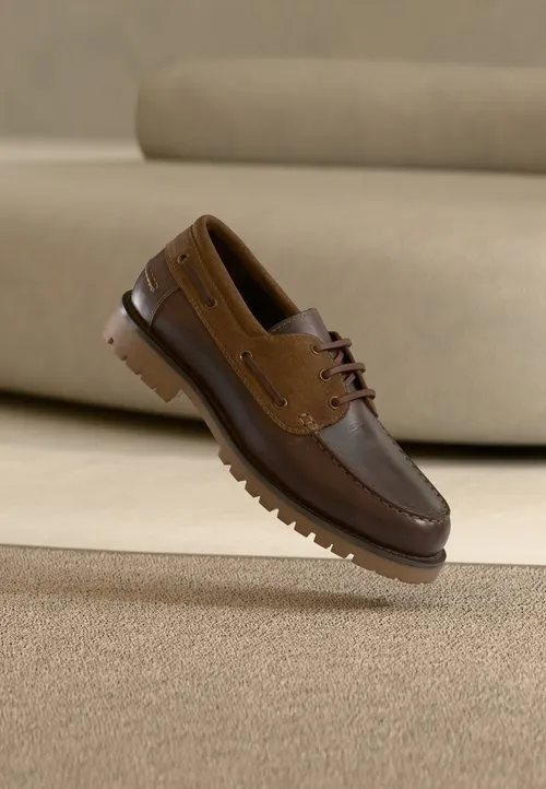 LEATHER - Båtsko - dark brown