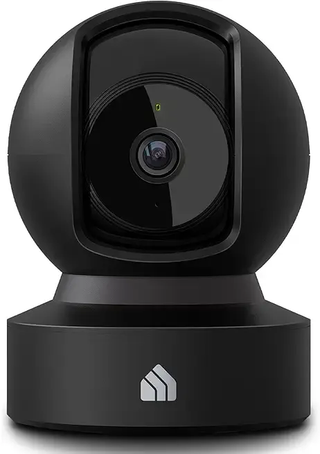 Kasa 1080p Indoor Pan/Tilt Wired Security Camera - Works as a Baby & Pet Monitor, Motion Detection & Tracking, 2-Way Audio, Night Vision, Subscription-Free Local Storage or Optional Cloud, EC71