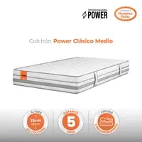 Colchón Power Clasico Medio 100X190X025