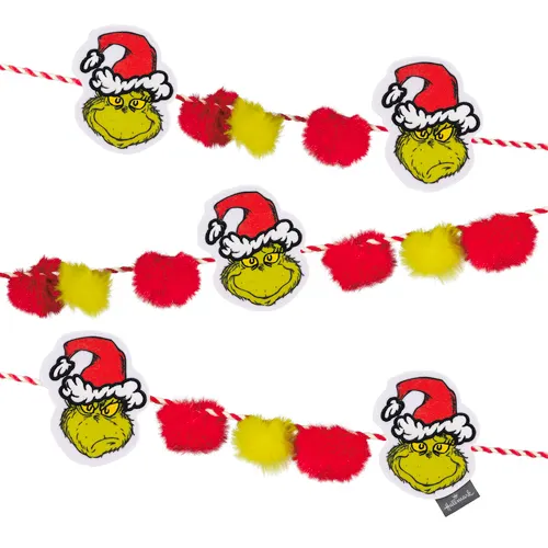 Hallmark 72" Dr. Seuss's How the Grinch Stole Christmas! Fabric Christmas Garland
