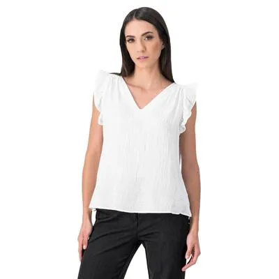 Blusa Mxstaza Mujer Holgada Cuello En V