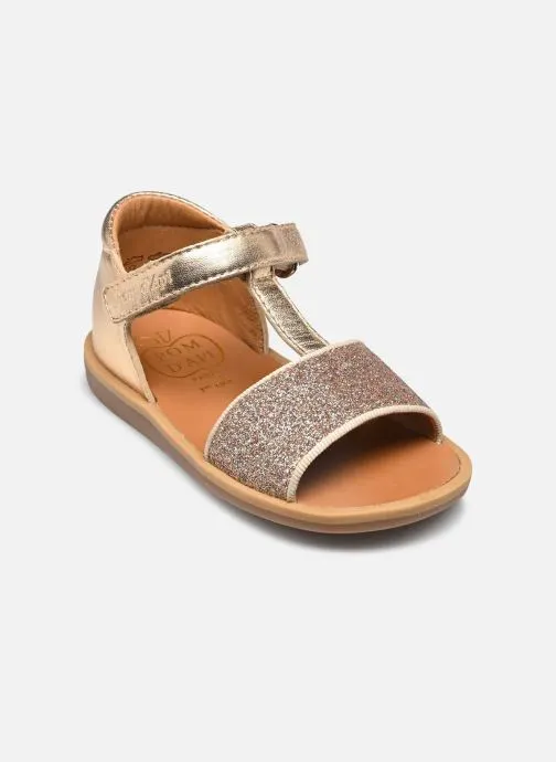 Sandalen Poppy Tao Easy meisjes goud en brons