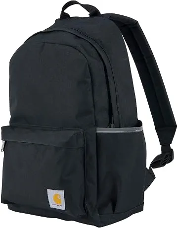 Carhartt Classic 21L Backpack Black | Classic Laptop, Water-Resistant Pack with 15" Laptop Sleeve and Organizational Compartments