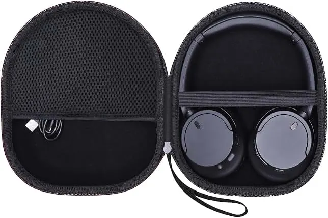 XANAD Hard Case for Sony WH-CH720N /WH-CH520/ULT WEAR Headphones, Black | Compatible with Sony/JBL/Soundcore/BERIBES/TOZO/KVIDIO Headphone, Wireless Headphone Storage Protective Case for Travel Home