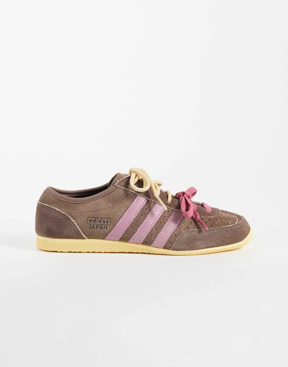 adidas Originals Japan Decon trainers in brown with double laces