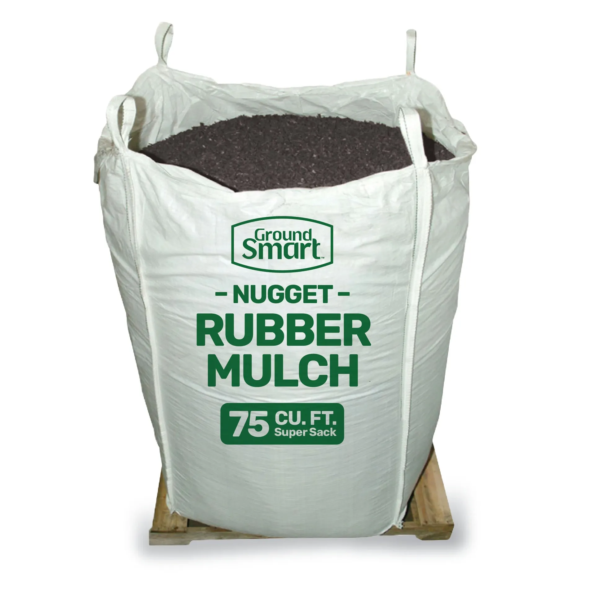 75-cu ft Black Rubber Nuggets (IPEMA Certified for Playgrounds) Recycled Bulk Mulch