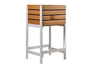 dobar Parterre surélevé 2 en 1 avec caisse à fruits, 49 x 42 x 90 cm (lxLxh) (marron)