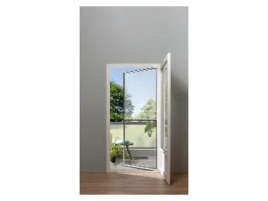 Moustiquaire de porte en aluminium, 100 x 210 cm (blanc)