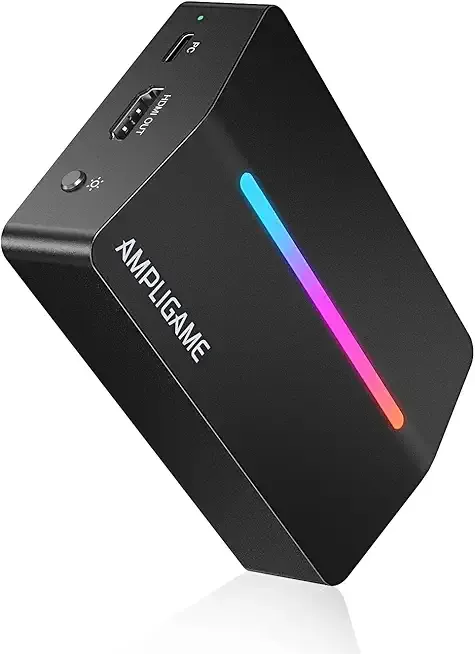 Fifine AmpliGame Video Capture Card, HD 1080 60fps for Audio Video, Gaming, Live Streaming, 4K HDMI to USB Capture Card Compatible with PS4/Windows/Mac OS/Switch/Xbox-V3