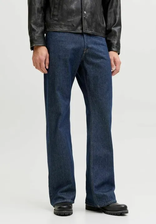Flared fit JJITOBY JJORIGINAL NS 201 - Jeans relaxed fit - BLUE DENIM