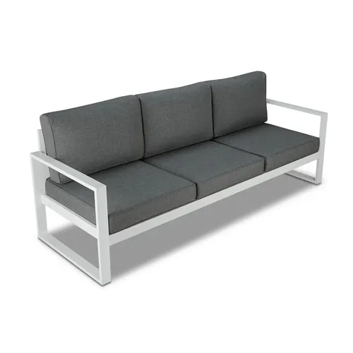 Real Flame Baltic Outdoor Sofa White/Gray