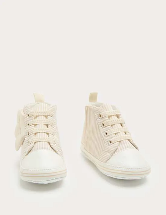 Baby Novelty Wing High Top Trainer Pram Shoes (0-18 Months)