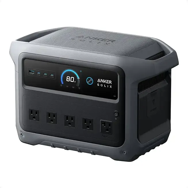 Anker SOLIX C1000 Gen 2 Portable Power Station, 1,024Wh, 2,000W, Camping | 1,024Wh LiFePO4 Battery, Full Charge in 49 Min, 2,000W Solar Generator (Peak 3,000W) for UPS, Outdoor and Emergency Use