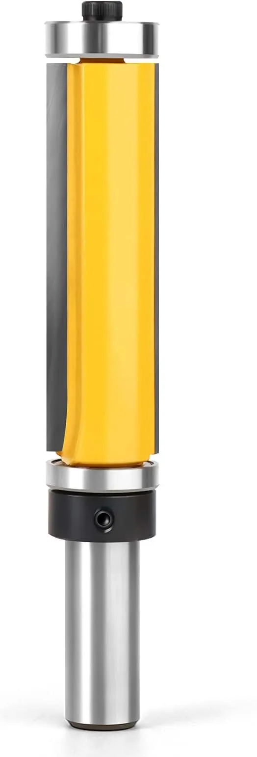 MEIGGTOOL 2-1/2 Inch Flush Trim Top and Bottom Bearing Router Bit 1/2-Inch Shank
