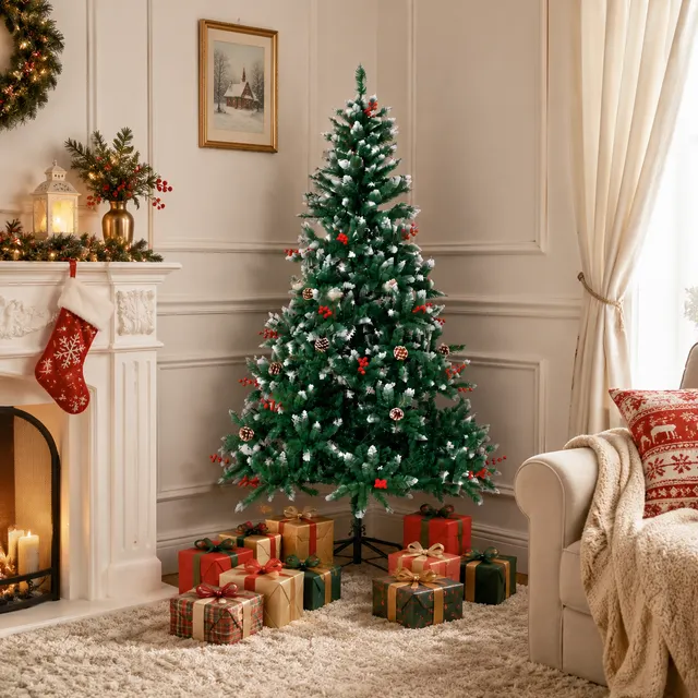 Árbol de Navidad, ideal para hogares, jardines, centros comerciales, hoteles, fiestas y otras escenas navideñas,180 cm