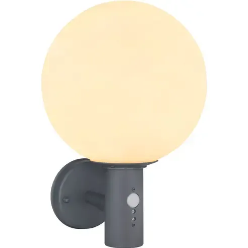 LED-Außenleuchte - anthrazit-weiß - Edelstahl - mit Sensor