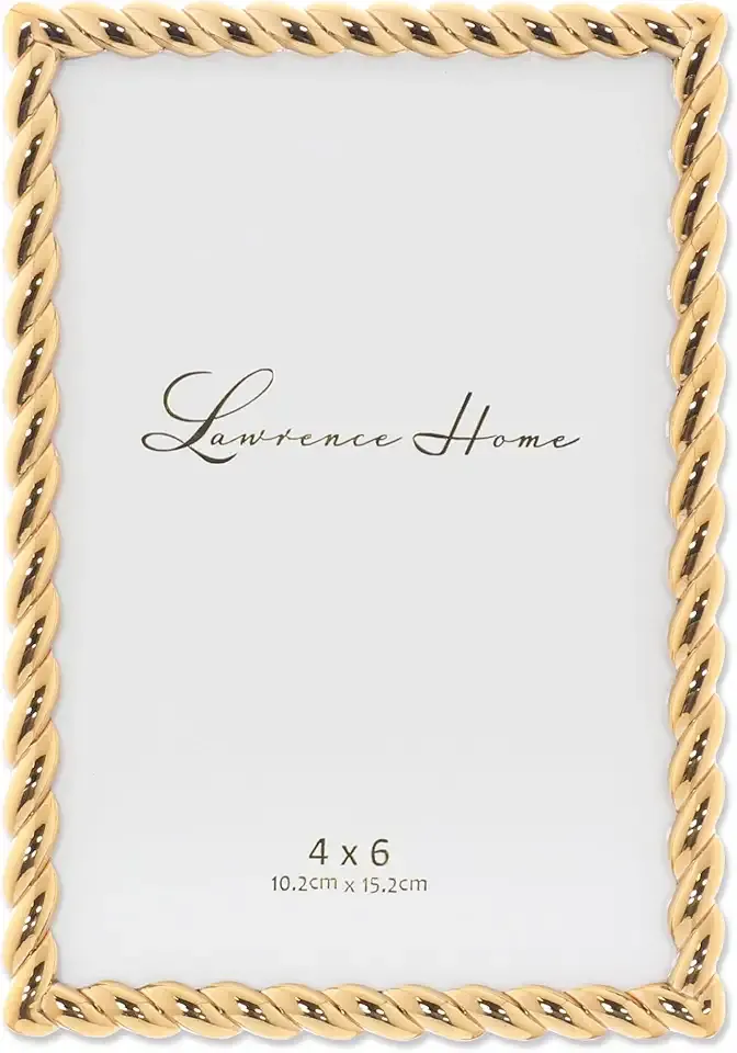 Lawrence Frames 4x6 Golden Rope Picture Frame (712046)