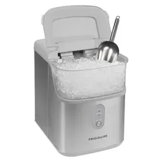 Frigidaire Crunch Countertop Nugget Ice Maker, 33 lbs, Stainless Scoop Included