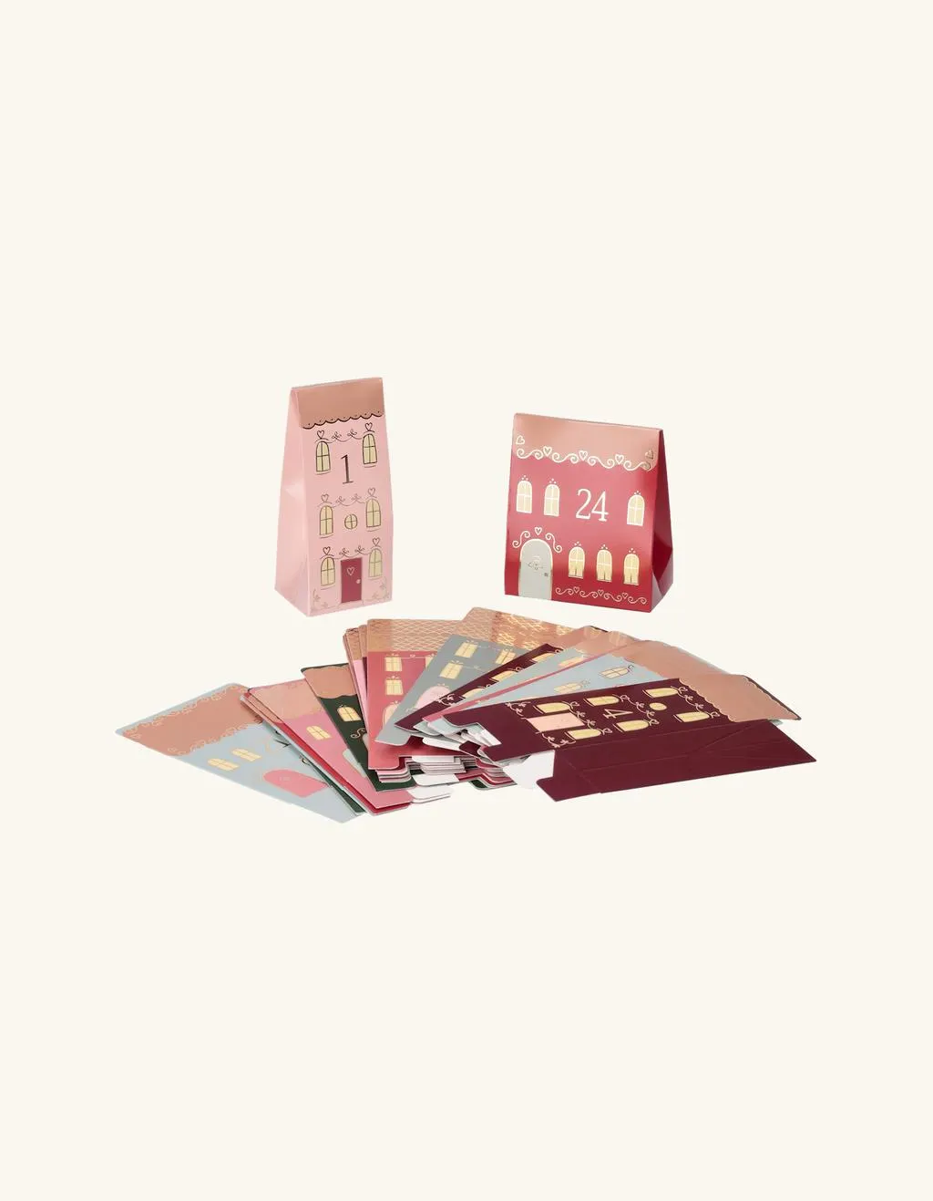 Adventskalender mit Geschenktüten