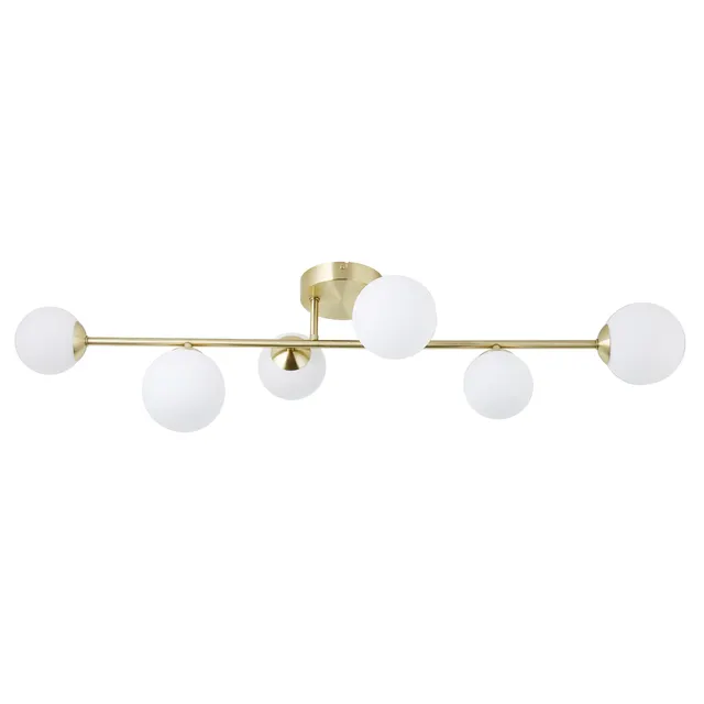 Plafoniera glamour Callas Ø 12 cm ottone IP20, 6XG9 INSPIRE