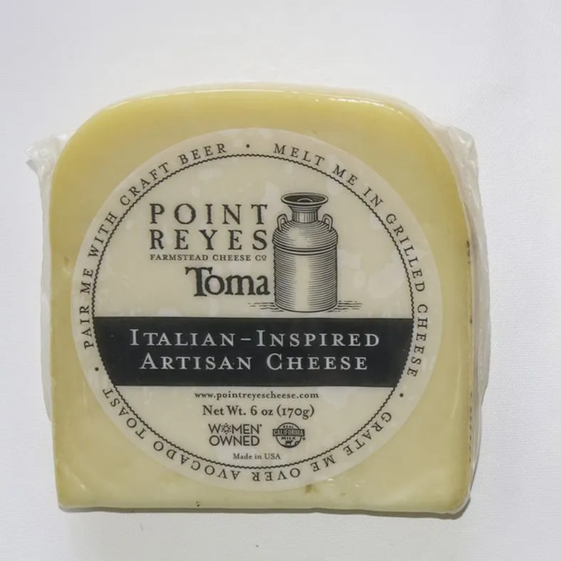 Point Reyes Farmstead Cheese Company Toma Cheese Wedge, Vegetarian
