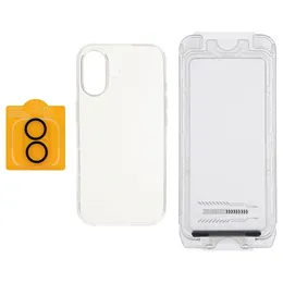 Ultimate 3-in-1 Protection Kit for iPhone 16 (Screen/Lens Protectors and Clear Case)