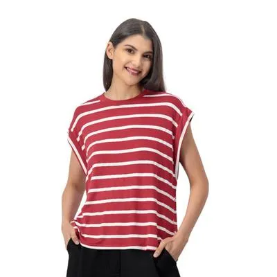 Playera Mxstaza Mujer Diseño Rayas Horizontales