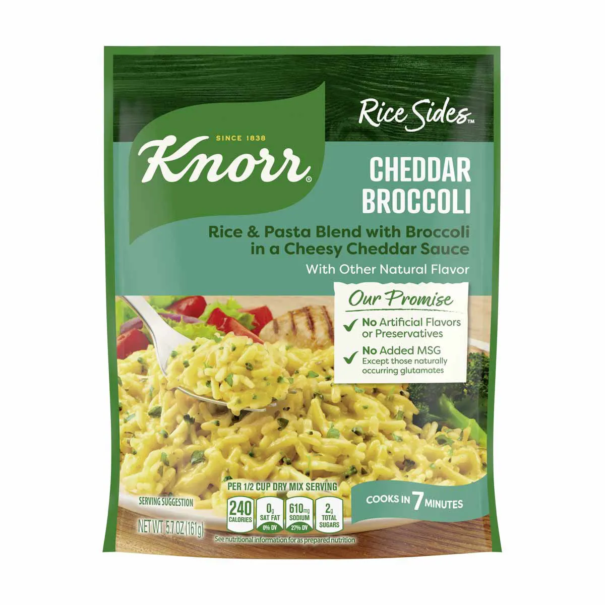 Knorr Rice Sides Cheddar Broccoli Rice & Pasta Blend, 5.7 oz