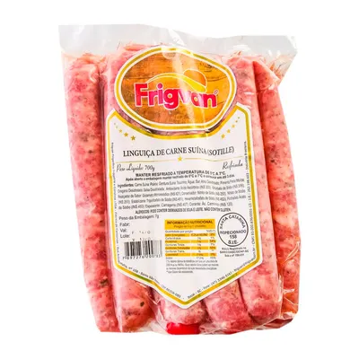 linguiça frigvan suína fininha resfriada 600g