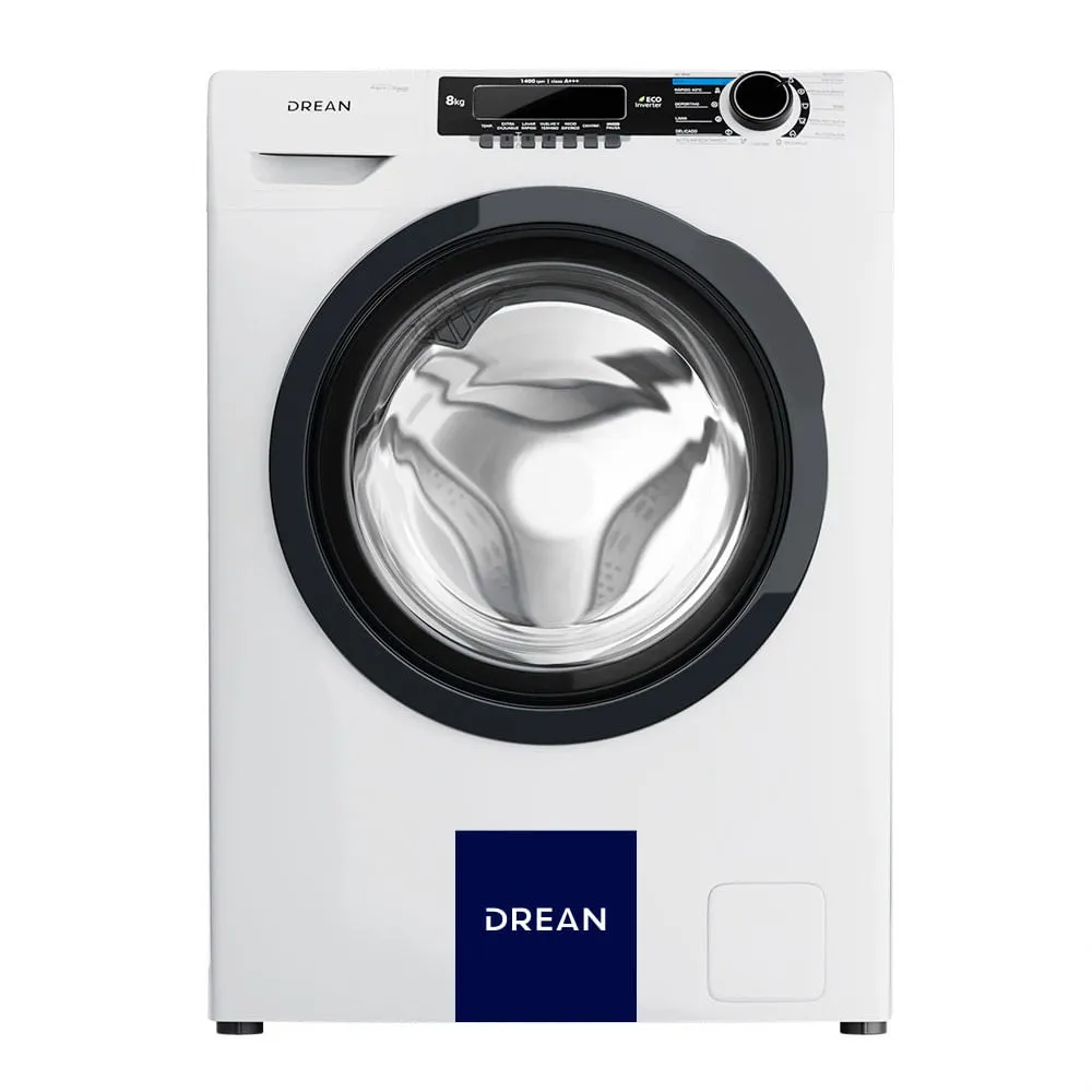 Lavarropas Drean LCFDR0814SB IA 8kg1400RPM blanco Inverter