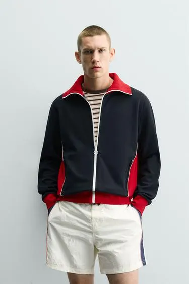 RETRO COLOUR BLOCK JACKET