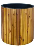 Pflanzkasten aus Akazienholz, ca. 34 x 37,5 cm - Braun