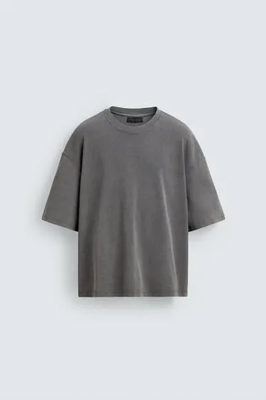 BOXY FIT TEXTURED SWEATSHIRT