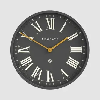 Newgate Mr Butler Wall Clock Moonstone Grey Reverse Dial