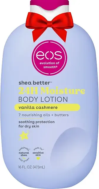 eos Shea Better Body Lotion- Vanilla Cashmere, 24-Hour Moisture, 16 fl oz