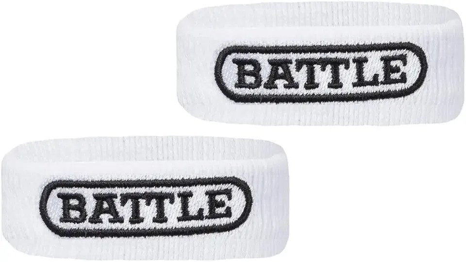 Battle Football Armbands - High-Performance Bands for Football Athletes - Includes 2 Bicep Bands - Ultra-Soft Material to Wick Away Sweat and Keep Hands Dry and Comfortable - Machine Washable
