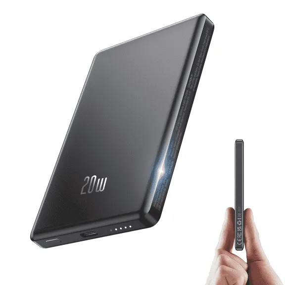 Clearance Magnetic Portable Charger, Ultra Slim 10000mAh Magnetic Power Bank, 20W PD Fast Charging Wireless Power Bank Compatible with iPhone 17/16/15/14/13 Pro Max, Black $19.99 Was $99.99